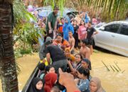 Kecamatan Bandar Pusaka Masih Terisolir, Warga Pengungsian Butuh Sembako