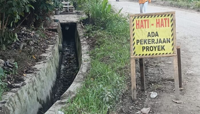 Duka Banjir Belum Usai, PU Binjai “Simsalabim” Proyek Drainase