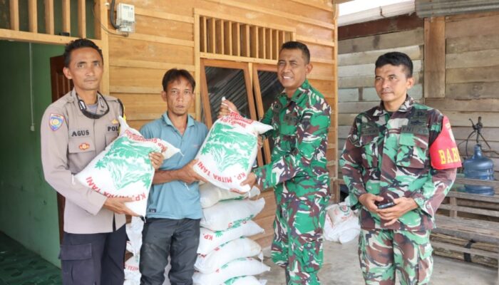 Kodim 0108/Agara Bantu Salurkan Beras Satu Ton Korban Banjir