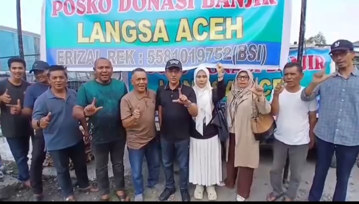 Tokoh Muda Langsa Erizal, SE Salurkan Bantuan Korban Banjir Dan Longsor