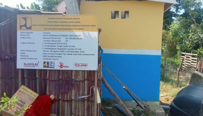 Proyek Toilet Rp400 Juta Di Teumpok Teungoh Bantuan Aspirasi Ilham Pangestu Rusak