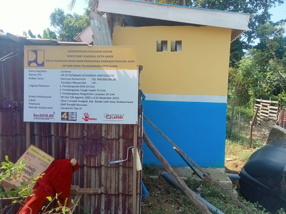 Proyek Toilet Rp400 Juta Di Teumpok Teungoh Bantuan Aspirasi Ilham Pangestu Rusak