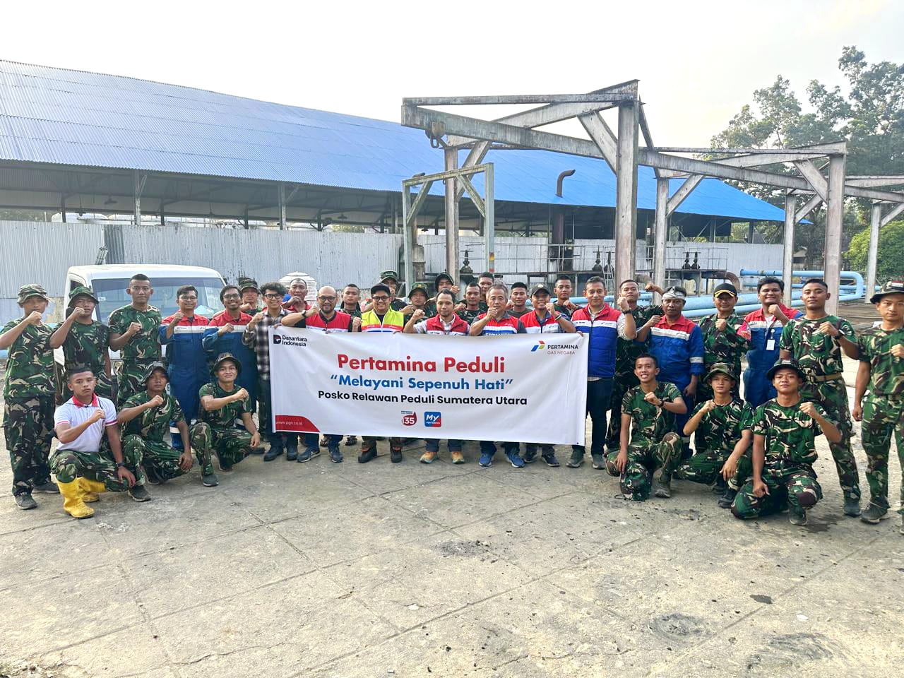 PGN Pasok Logistik Dapur Umum Dan Instalasi Air Bersih Untuk Korban Bencana