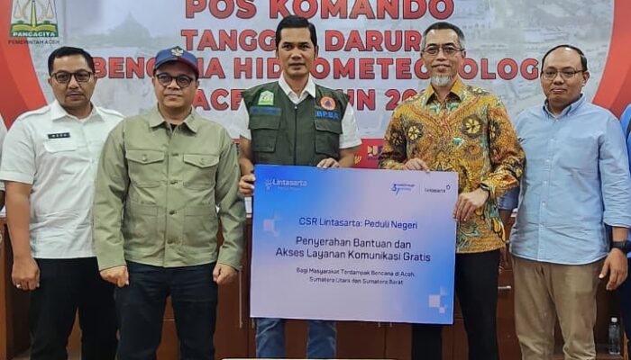 Lintasarta Salurkan Dukungan Digital Dan Bantuan Kemanusiaan Ke Wilayah Terdampak Bencana