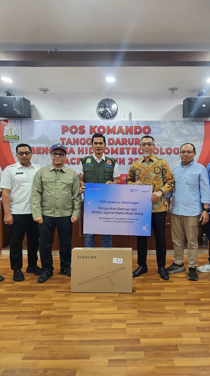 Lintasarta Salurkan Dukungan Digital Dan Bantuan Kemanusiaan Ke Wilayah Terdampak Bencana