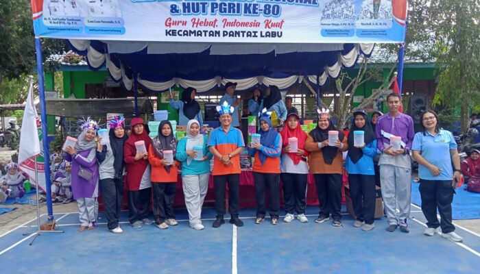 Gebyar Hari Guru Dan HUT Ke-80 PGRI Di Pantai Labu Meriah