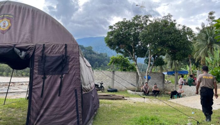 Polres Aceh Tenggara Dirikan Pos Tenda Di Desa Simpur