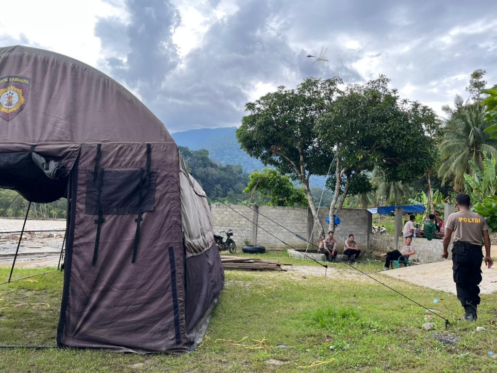 Polres Aceh Tenggara Dirikan Pos Tenda Di Desa Simpur