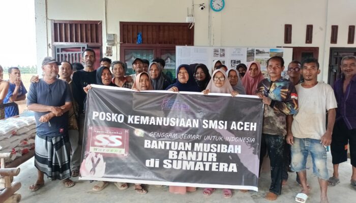 SMSI Aceh Dan Spesial Sambal Yogyakarta Kirim Beras Ke Bireuen