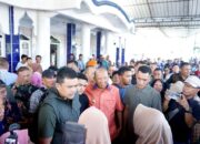 Gubsu Bersama Bupati Langkat Tinjau Jembatan Putus Di Hinai, Temui Korban Banjir