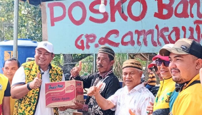 Golkar Pidie Salurkan Bantuan Ke Lima Titik Terdampak Banjir