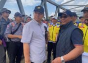 Pengerjaan Jembatan Bailey Kuta Blang Ditinjau HRD Dan Pejabat Kementerian PU