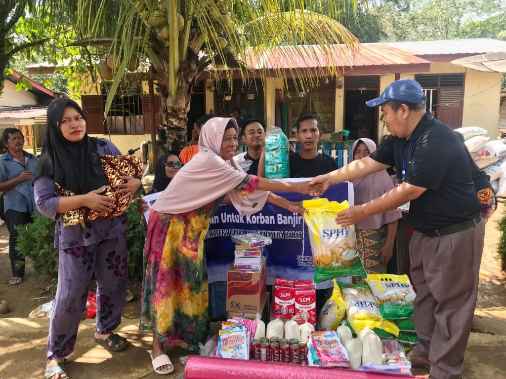 Lagi, YTI Salurkan Bantuan Korban Bencana Tapsel
