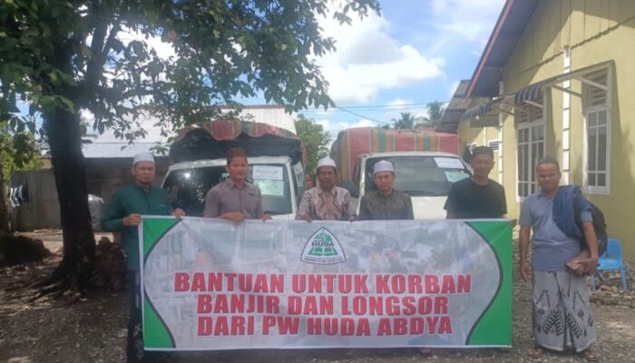 PW HUDA Abdya Kirim Bantuan Korban Banjir Pidie Jaya, Tegaskan Aceh Satu Tubuh