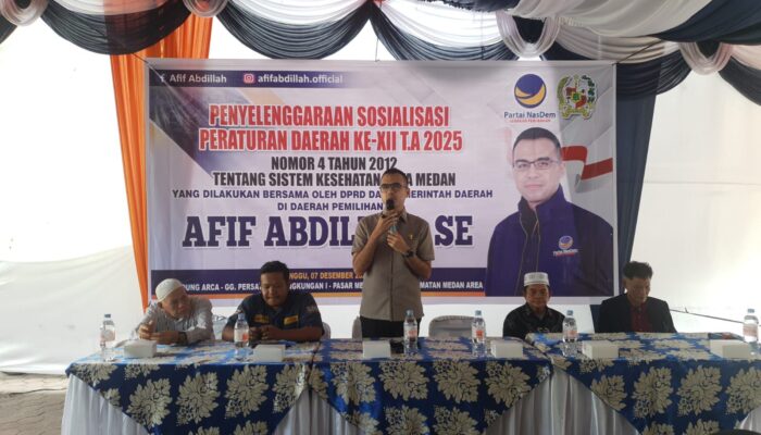 Sosialiasi Perda Sistem Kesehatan, Afif Abdillah Minta Puskesmas Beri Pelayanan Maksimal