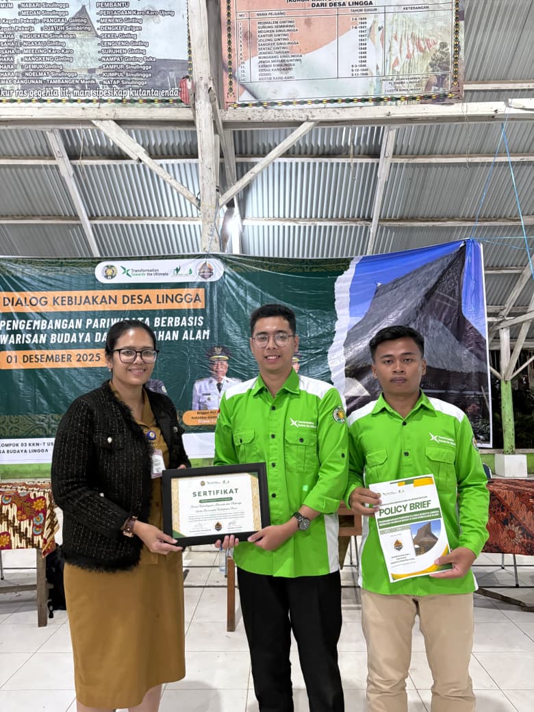 Mahasiswa Ilmu Politik USU Tingkatkan Pariwisata Desa Lingga