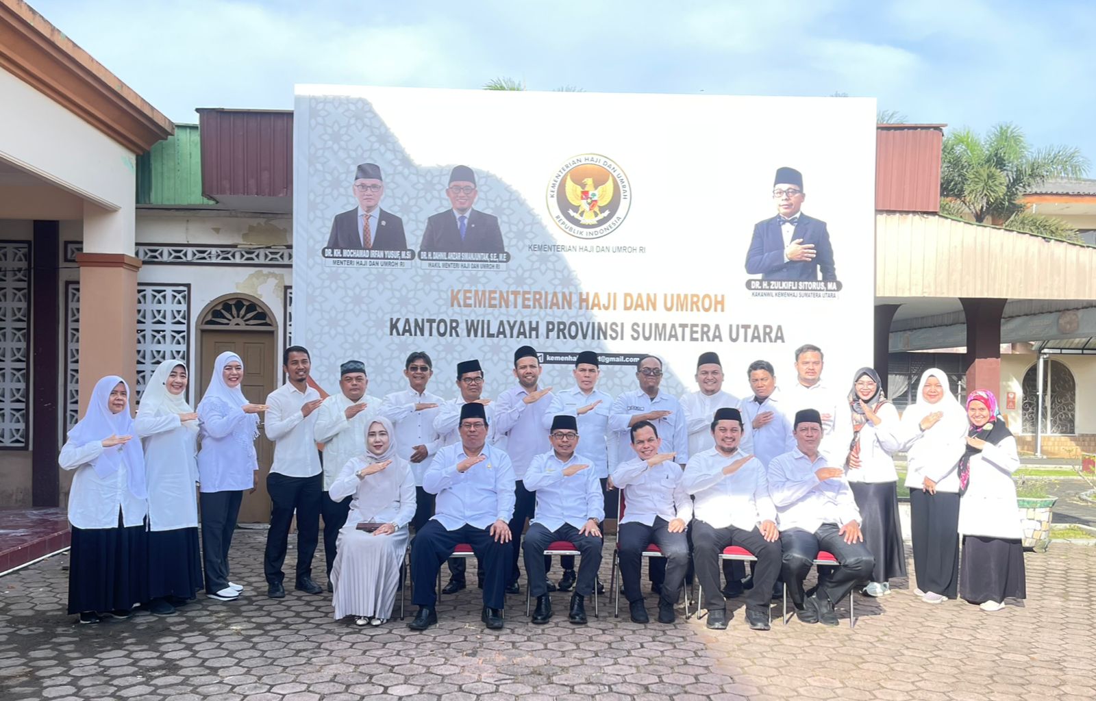 Kementerian Haji Dan Umroh Provinsi Sumatera Gelar Apel Perdana