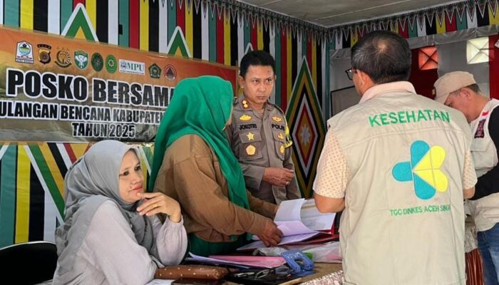 Kapolres Aceh Singkil Koordinasikan Percepatan Distribusi Bantuan Korban Banjir
