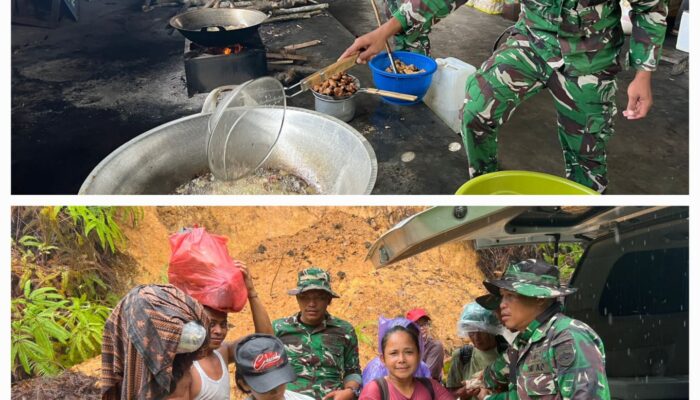 Kodam I/BB Dirikan 12 Dapur Lapangan Layani Warga Terdampak Banjir Di Sumut