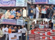 PT WU, SBA, Dan Warga Meusara Agung Titip Bantuan Korban Bencana Melalui Posko PWI Aceh Peduli