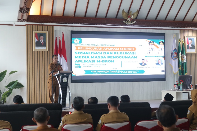 Pemko Lhokseumawe Sosialisasikan Digitalisasi Retribusi Dan Aplikasi M-BROH
