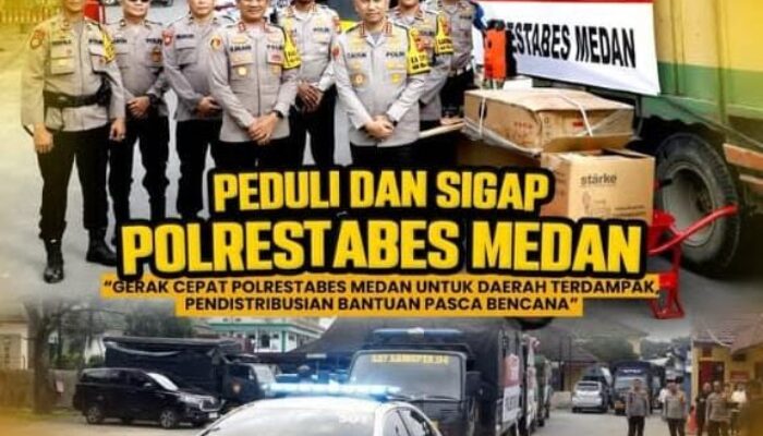 APMPEMUS: Kapolrestabes Kota Medan Tunjukkan Kepemimpinan Peduli Dan Visioner Tangani Enam Wilayah Banjir