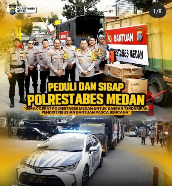 APMPEMUS: Kapolrestabes Kota Medan Tunjukkan Kepemimpinan Peduli Dan Visioner Tangani Enam Wilayah Banjir