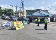 Polres Labuhan Batu Rekayasa Lalu Lintas Jalan SM Raja 3 Hari