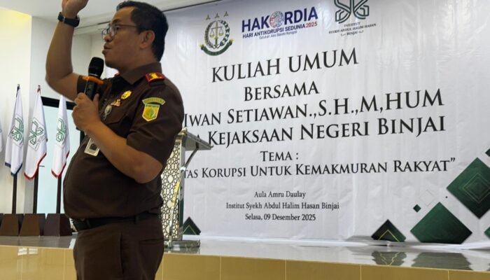 Kuliah Umum Hakordia Di ISAH Binjai, Kejaksaan Jelaskan Peran Strategis Dalam Pemberantasan Korupsi