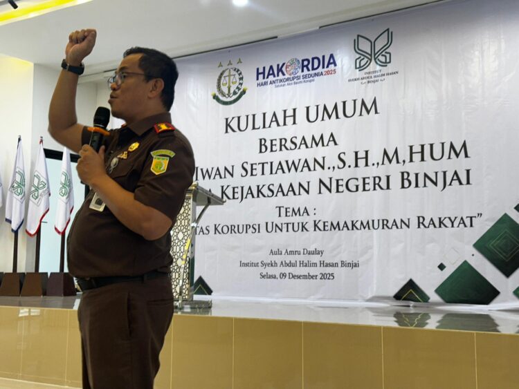 Kuliah Umum Hakordia Di ISAH Binjai, Kejaksaan Jelaskan Peran Strategis Dalam Pemberantasan Korupsi