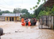 Sungai Aek Doras Meluap, Wali Kota dan Wakil Wali Kota Sibolga Tinjau Titik Rawan