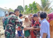 Kodim 0108/Agara Salurkan Bantuan Beras Korban Banjir