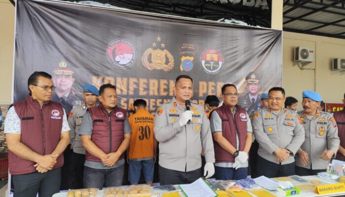 Satu Pucuk Senjata Dan 1 Kg Lebih Sabu Ditangkap Sat Narkoba Polres Batubara