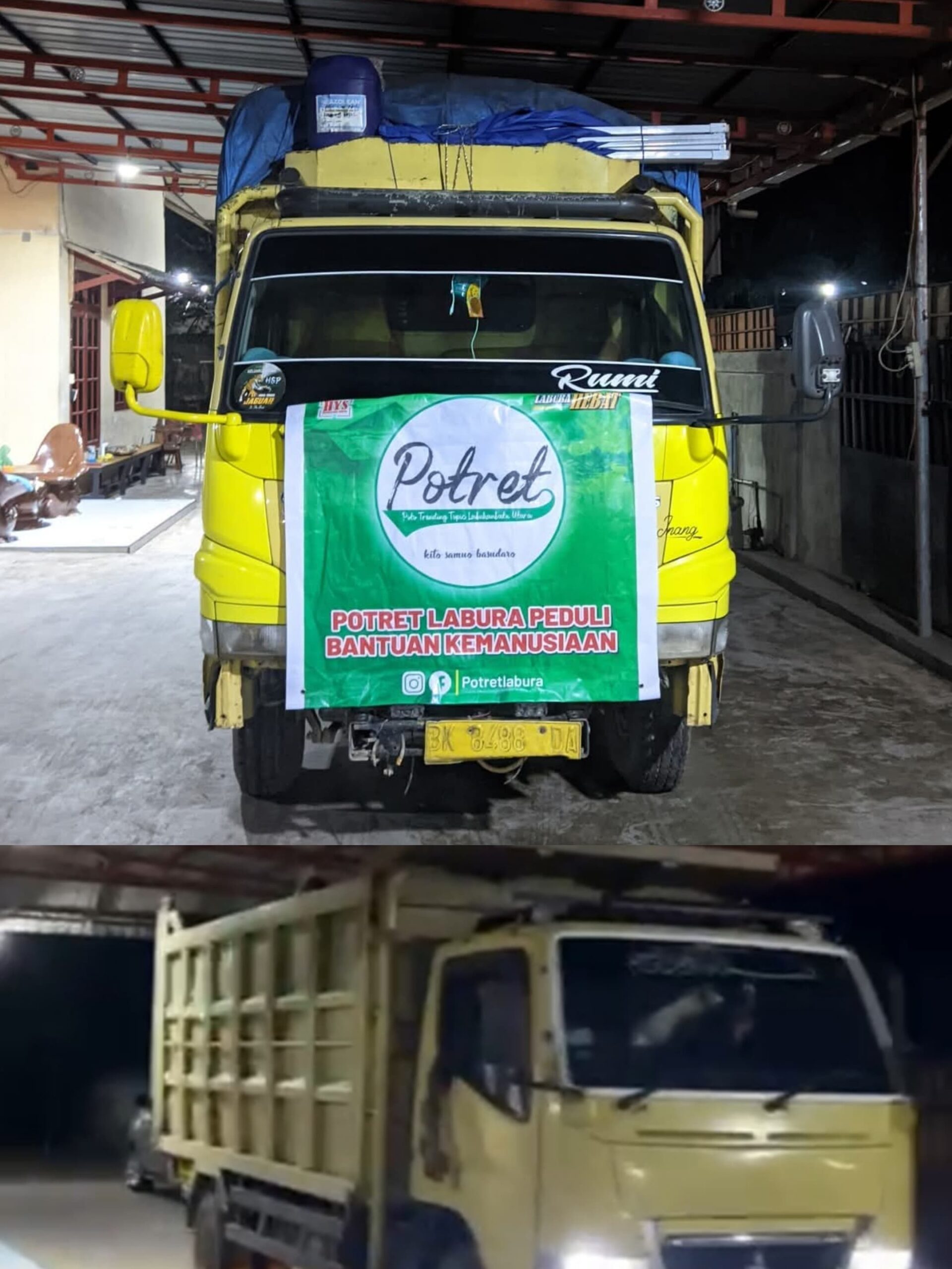 Potret Labura Bersinergi Dengan Bupati Hendriyanto Sitorus Salurkan Bantuan Untuk Korban Bencana Sumatera