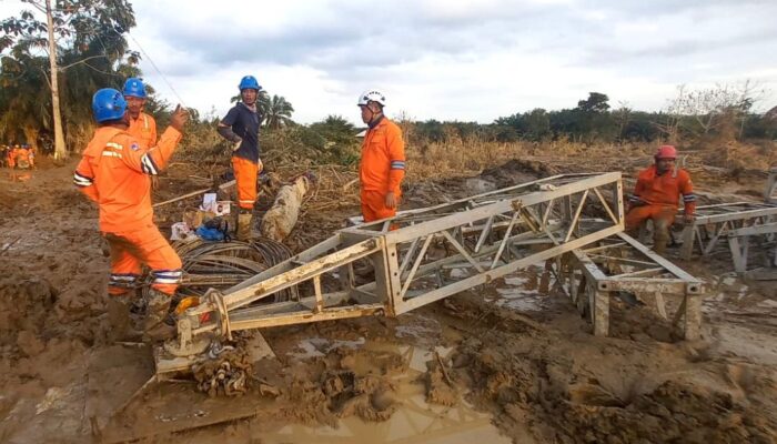 PLN Kebut Siang Malam Perbaiki Jalur Listrik Langsa-Pangkalan Brandan