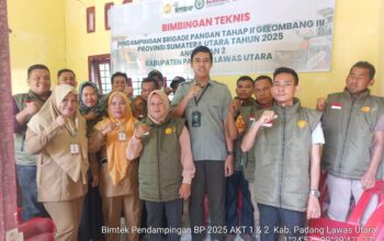 Kementerian Pertanian melalui Politeknik Pembangunan Pertanian (Polbangtan) Medan menggelar Bimbingan Teknis bagi Brigade Pangan di Kabupaten Padang Lawas Utara Sumatera Utara, mulai dari Senin (8/12/2025) hingga Rabu (10/12/2025).