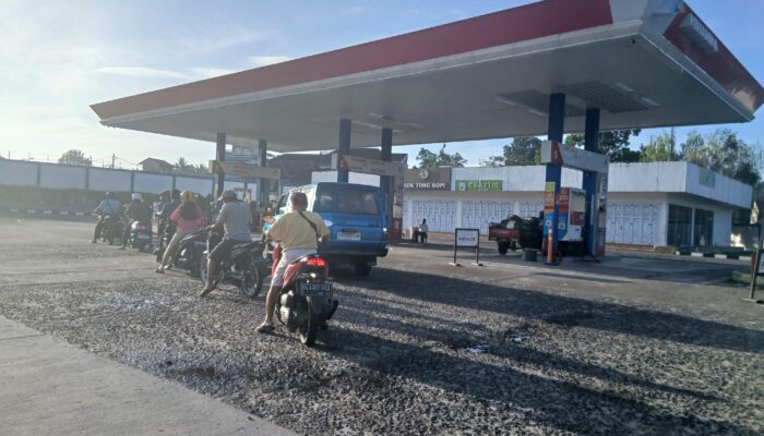 Antrean BBM Di SPBU Pematangsiantar Mulai Longgar
