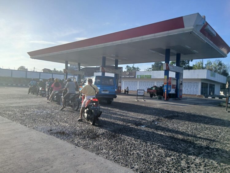 Antrean BBM Di SPBU Pematangsiantar Mulai Longgar