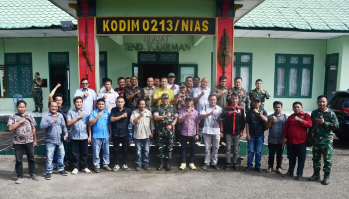 Sukseskan Program Pemerintah, Dandim 0213 Nias Bangun Kemitraan Dengan Insan Pers Dan LSM