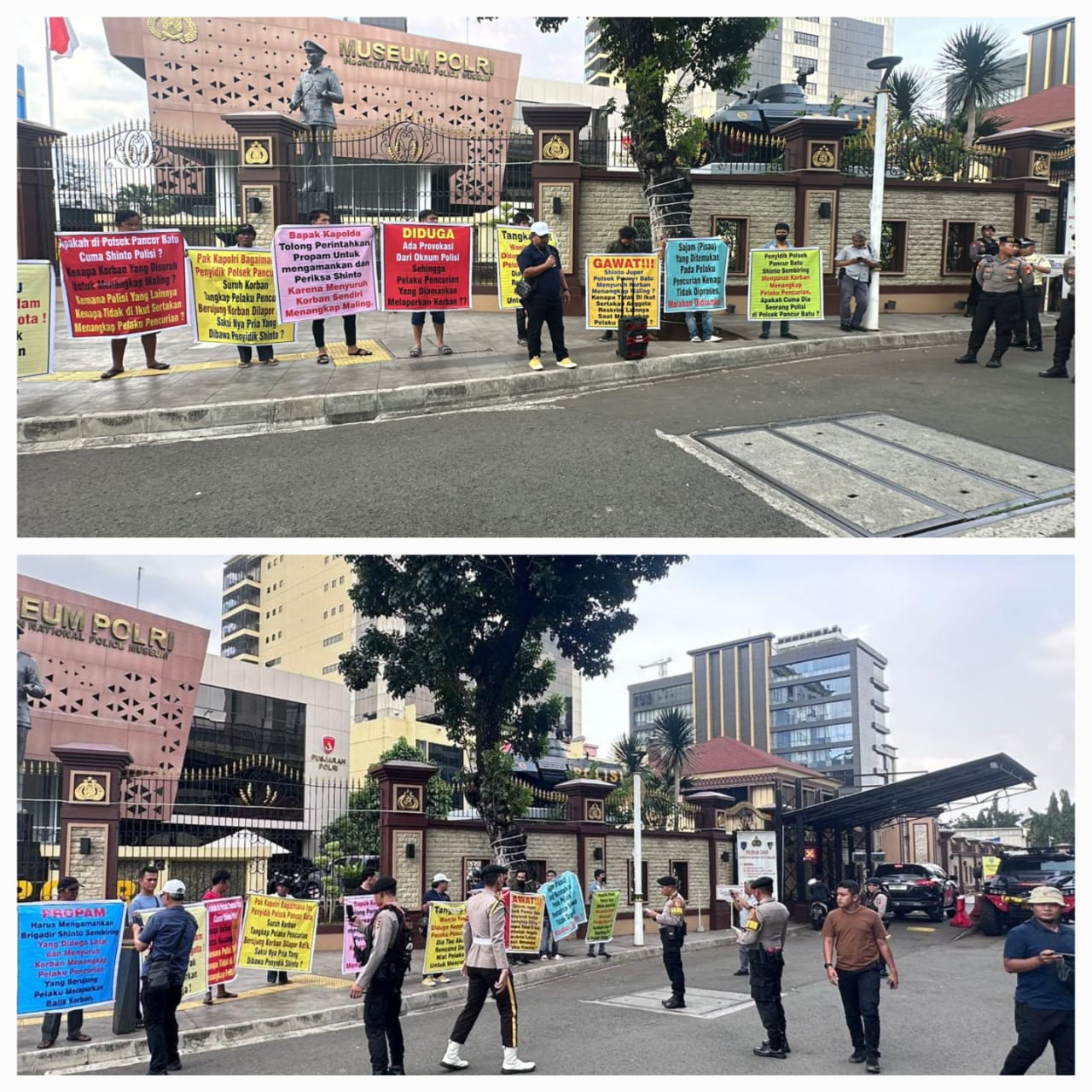 Korban Pencurian Di Pancurbatu Lakukan Aksi Demo Di Mabes Polri
