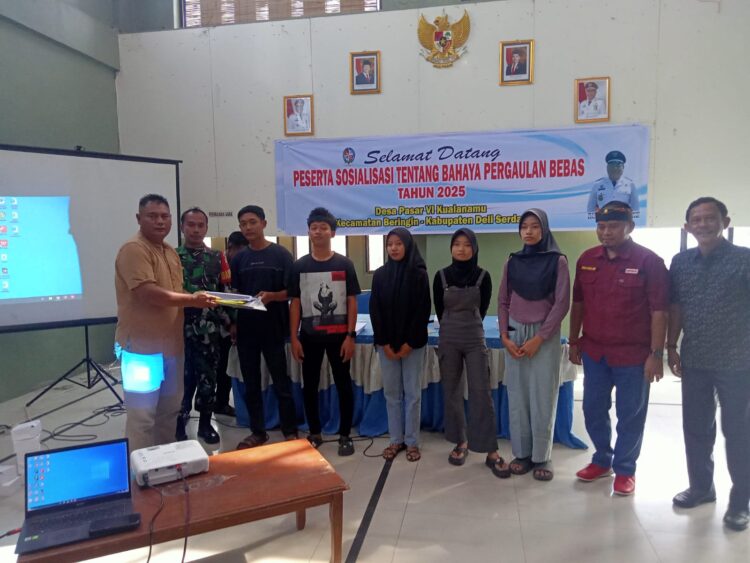 Pemerintahan Desa Pasar VI Kualanamu Sosialisasikan Bahaya Pergaulan Bebas Terhadap Remaja