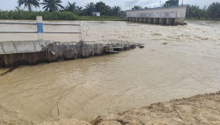 Air Membesar Setpail Sei Dalu-dalu Tumbang, Proyek Rp11,6 M Sia-sia