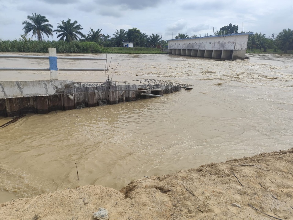 Air Membesar Setpail Sei Dalu-dalu Tumbang, Proyek Rp11,6 M Sia-sia