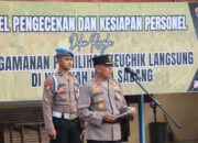 Kapolres Sabang Pimpin Apel Kesiapan Pengamanan Pilchiksung 2025