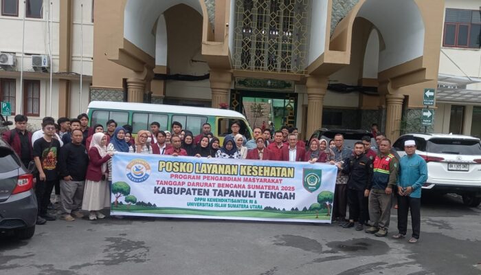 UISU Lepas Tim Tanggap Darurat Bencana Langkat Dan Tapteng