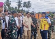 Menko Polhukam Lihat Progres Pembangunan Sejumlah Jembatan Bailey Di Bireuen