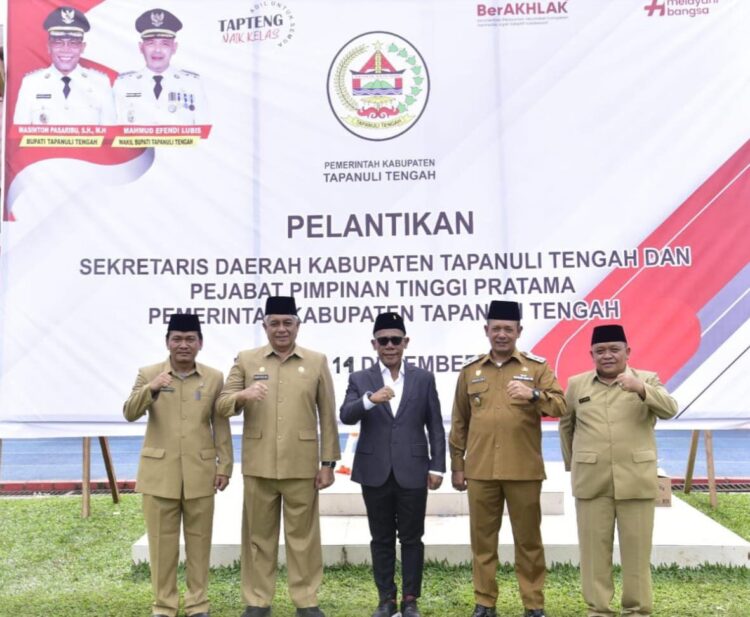 Masinton Pasaribu Lantik Binsar TH Sitanggang Jadi Sekda Tapteng