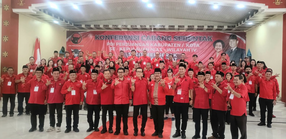 PDIP Gelar Konfercab Serentak Wilayah IV Se-Kepulauan Nias