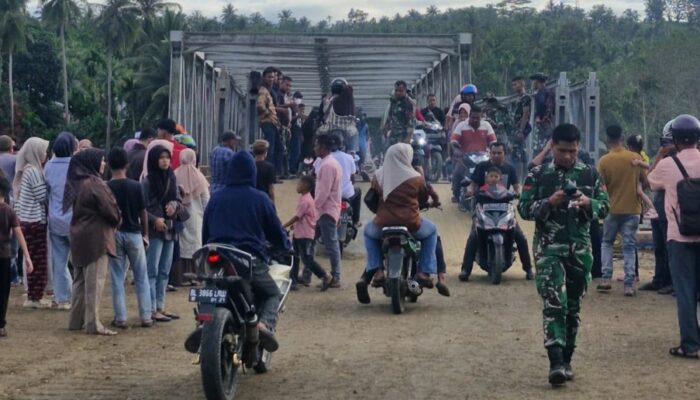 Jembatan Bailey Teupin Mane Jalinsum Dibuka