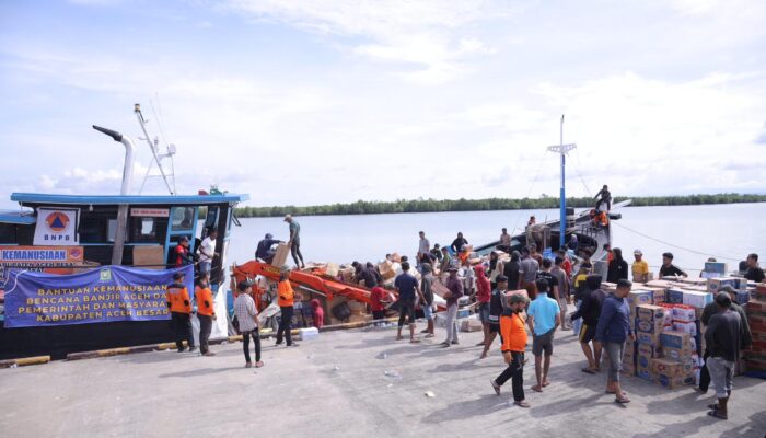 Bantuan Kemanusiaan Aceh Besar Tiba Di Pelabuhan Kuala Langsa, Prioritas Terdampak Parah